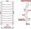 Полотенцесушитель водяной Ника Arc ЛД 120/40-8