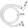 Душевой шланг Huber Lynox ZB009060D1 серый