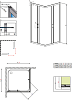 Душевой уголок 90х90 см Radaway Premium Plus C 90/170 30451-01-08N стекло коричневое