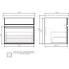 Тумба под раковину Diwo Тольятти TL3009T/RDE-60/BM1015 белый