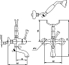 Смеситель Migliore Dallas ML.DLS-6802 Br для ванны с душем