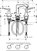 Смеситель Hansgrohe Metropol Classic 31330000 для раковины