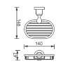 Мыльница Aquanet Серия 3800 Бронза 189272 бронза