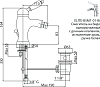 Смеситель для биде Cezares ELITE-BSM1-01-M, хром