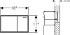 Кнопка смыва Geberit Omega 60 115.081.SI.1, белый