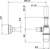 Сифон для раковины Gattoni Accessori 0152/00C0 хром