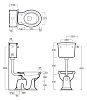 Напольный унитаз Simas Lante LA01 LA01/LA28B/D 23 Cr/D 11 Cr/120006 chrome