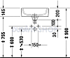 Раковина 48x48 Duravit Starck-1 0446480000