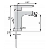 Смеситель для биде Emmevi Nefer 77004NCA черный