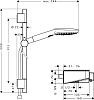 Душевой комплект Hansgrohe ShowerTablet Select 300 27027400