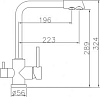 Смеситель для кухонной мойки Oulin OL-8073, сатин