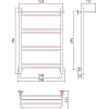 Полотенцесушитель водяной Стилье Версия-Н1 17621-8050 черный
