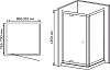 Душевой уголок RGW Passage PA-43 (860-910)x800 стекло чистое