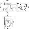 Подвесной унитаз Creavit Dream DR321