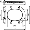 Крышка-сиденье Art&Max AM2111SC с микролифтом, белый