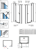 Душевая дверь в нишу 140 см Radaway Fuenta New DWJS 140 L 384033-01-01L стекло прозрачное