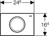 Кнопка смыва Geberit Delta 11 115.120.11.1, белый