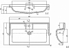 Раковина Aquaton Тина 80 1A710931TI010