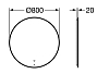 Зеркало Roca Luna 80 ZRU9307558