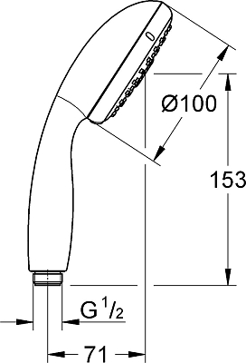 Ручной душ Grohe Tempesta 28261001