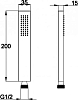 Ручной душ BelBagno Carin CAR-D2C-CRM