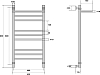 Полотенцесушитель водяной Energy Prestige Modus 80x40