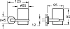 Стакан для зубных щеток Vitra Minimax S A44780, хром