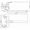 Смеситель для ванны с душем Argo Standart 35-L35L/K TALAY хром