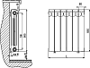 Радиатор алюминиевый Rifar Alum 500 6 секций