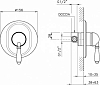 Смеситель для душа Nicolazzi Signal 3406BZ75