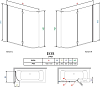 Шторка для ванной Radaway EOS PND 130 L