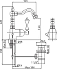 Смеситель для биде Cezares MARGOT-BSM2-BLC, белый