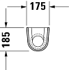 Полупьедестал для раковины Duravit Starck 2 0863830000