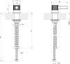 Рычаг удаленного управления Gessi Inciso 58200#149, finox