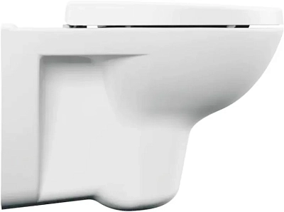 Подвесной унитаз Cersanit Parva Clean On MZ-PARVA-COn-DL безободковый с крышкой-сиденьем микролифт