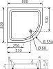 Поддон для душа Novellini Victory B 80x80 см