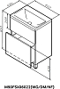 Тумба под раковину Am.Pm Gem M90FSX06022DM32