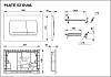 Кнопка смыва Roca Active 52B 8901150B0, белый