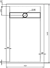 Поддон для душа STWORKI Эстерсунд 140x90 265001 белый камень