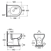 Напольное биде Azzurra Charme CHBIT000000MBI/(CHA500 bi)*1 белый