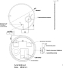 Зеркало Azario D800 80 AZ-Z-006ALM с подсветкой и сенсорным выключателем