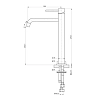 Смеситель для раковины Caprigo Don 53-025-NER черный