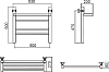 Полотенцесушитель водяной Aquanerzh Прямой групповой с полкой 50х40
