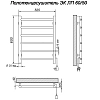 Полотенцесушитель электрический Ника ЛП 60/50 каб прав хром