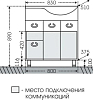 Мебель для ванной СанТа Коралл 83 L