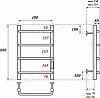 Полотенцесушитель электрический Point PN08846 П4 400x600 диммер справа, хром