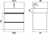 Тумба под раковину Creto Scala 60 3-1077W, белый глянец