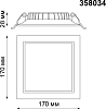 Встраиваемый светодиодный светильник Novotech Luna 358034