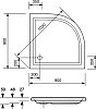 Поддон для душа Mauersberger 90х90