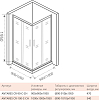 Душевой уголок 90х90 см Good Door Antares CR-90-C-CH АН00005 стекло прозрачное